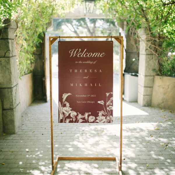 san luis obispo wedding signs